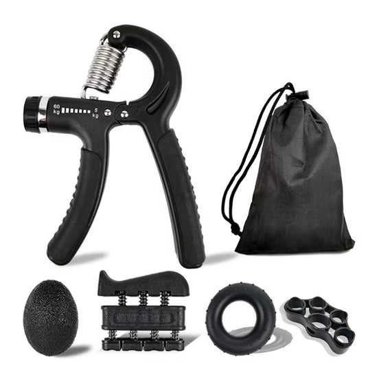 Adjustable Finger and Forearm Strengthening Kit - Improve Grip Strength and Flexibility with Resistance Hand Grippers