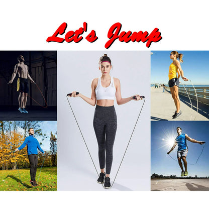 Jump Rope 2-Pack (Blue + Red), Ball Bearing Tangle-Free Design, High-Speed Jump Rope for Comprehensive Fitness Training for Adults and Kids