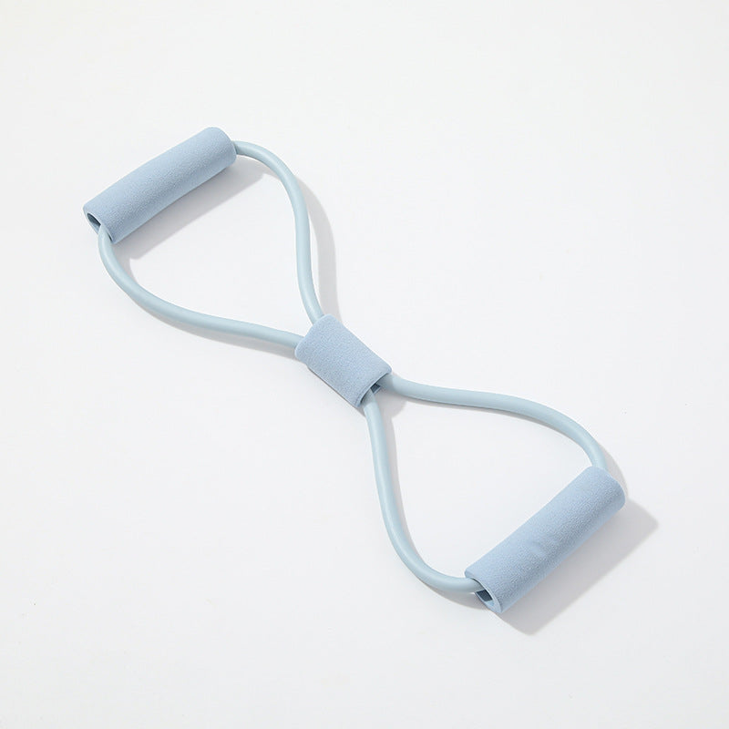 Bold 8-character Tension Device Elastic Tube Chest Expansion Tension Belt Beautiful Back Yoga Training Equipment Open Back Fitness Eight-character Rope
