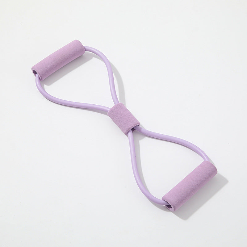 Bold 8-character Tension Device Elastic Tube Chest Expansion Tension Belt Beautiful Back Yoga Training Equipment Open Back Fitness Eight-character Rope