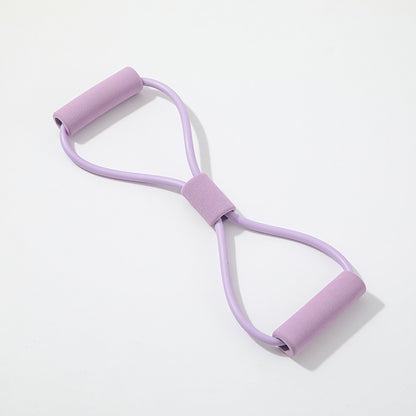 Bold 8-character Tension Device Elastic Tube Chest Expansion Tension Belt Beautiful Back Yoga Training Equipment Open Back Fitness Eight-character Rope